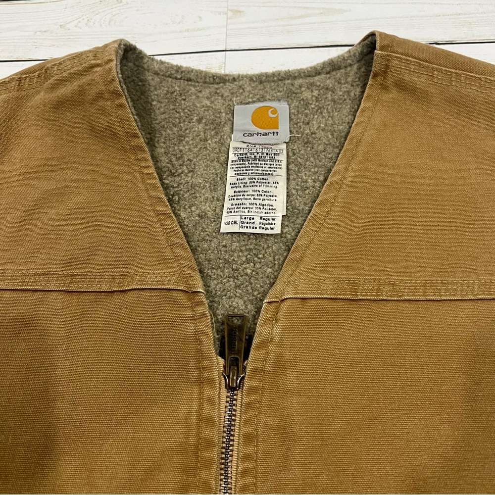 Carhartt Canvas Men’s Work Vest Sz L - Picture 9 of 11